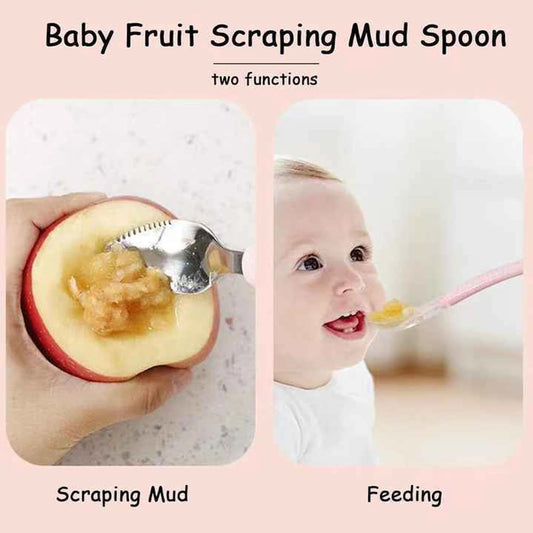 2-in-1 Silicone Baby Spoon – BPA-Free & Safe