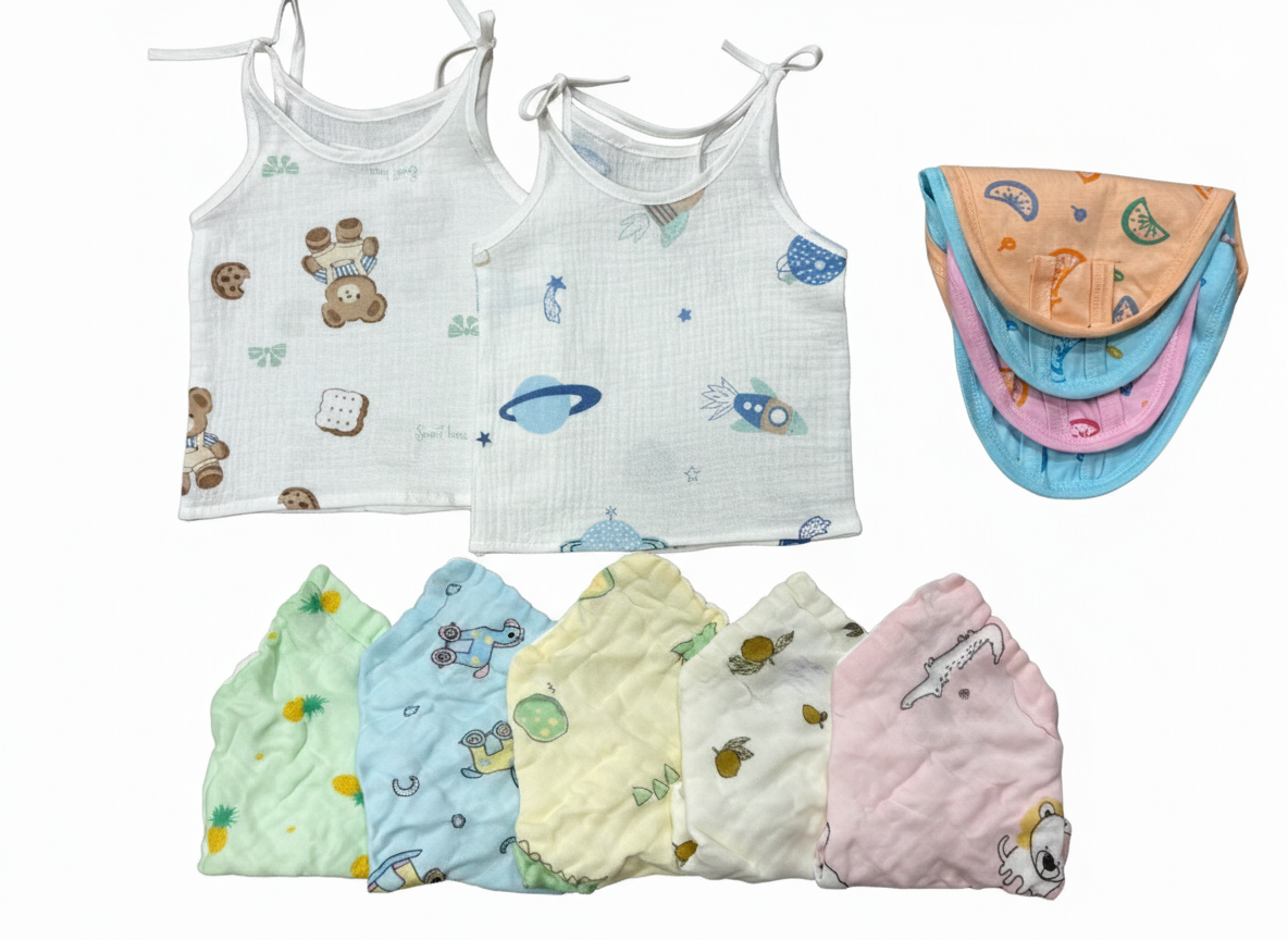Newborn Comfort Starter Muslin Kit (19 pcs)