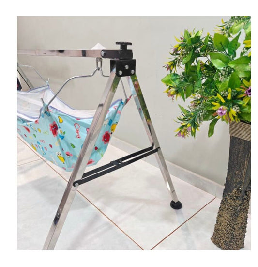 Stainless Steel Folding Cradle/Baby Zula with Zoli