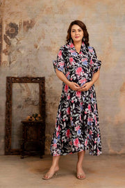 Ayunaa Cotton long style feeding gown