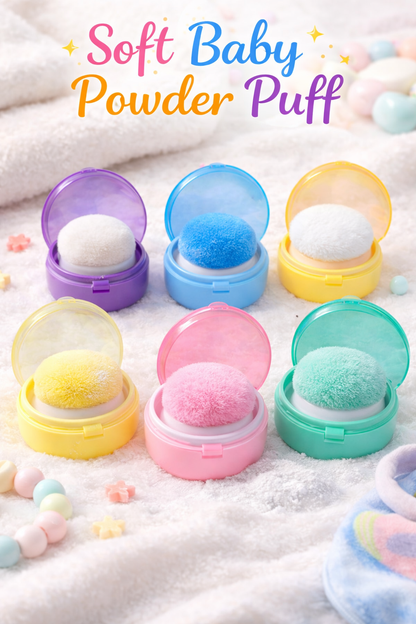 Complete Baby Care Set 👶✨ Powder Puff | Nose Cleaner | Magnifying Nail Cutter | Silicone Spoon