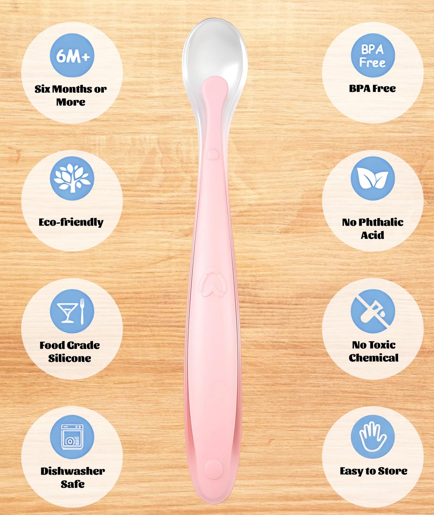 Complete Baby Care Set 👶✨ Powder Puff | Nose Cleaner | Magnifying Nail Cutter | Silicone Spoon