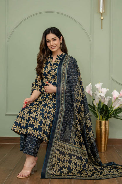 Ayunaa Maternity Kurta Pant Dupatta Set (3pc)