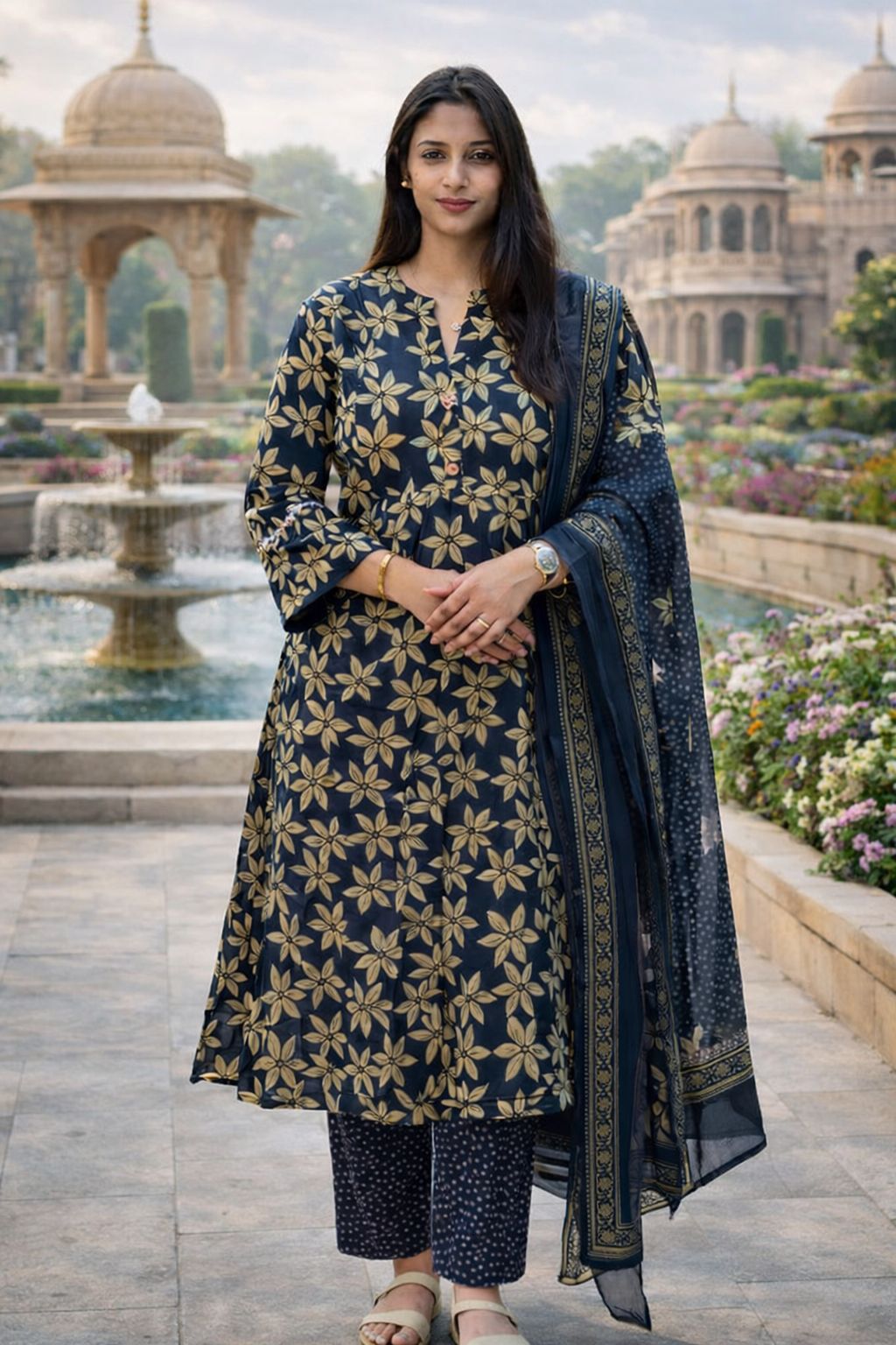 Ayunaa Maternity Kurta Pant Dupatta Set (3pc)