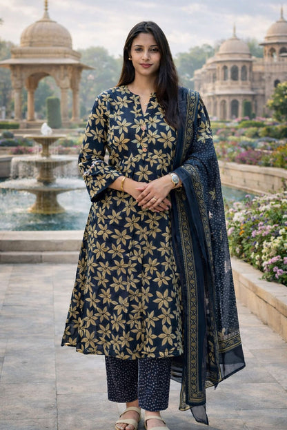 Ayunaa Maternity Kurta Pant Dupatta Set (3pc)