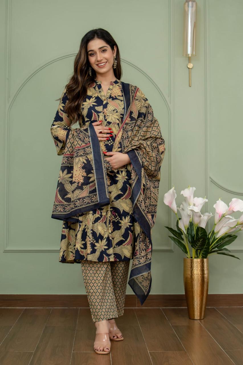 Ayunaa Maternity Kurta Pant Dupatta Set (3pc)