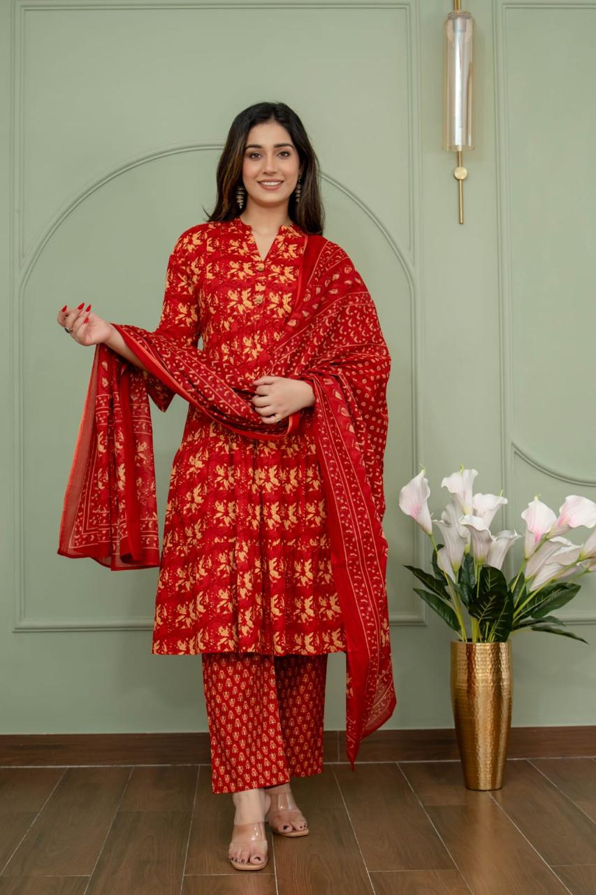 Ayunaa Maternity Kurta Pant Dupatta Set (3pc)