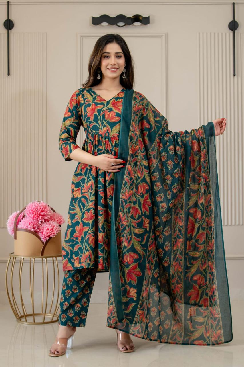 Ayunaa Maternity Kurta Pant Dupatta Set (3pc)