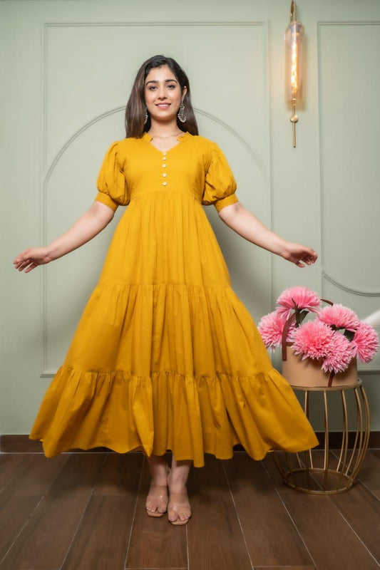 Ayunaa Cotton long style feeding gown