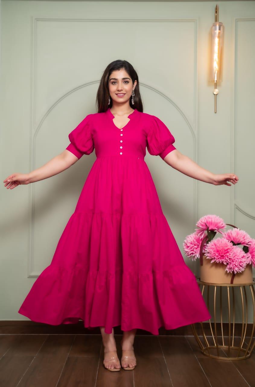 Ayunaa Cotton long style feeding gown