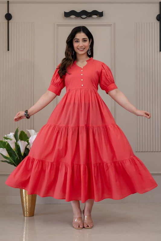 Ayunaa Cotton long style feeding gown