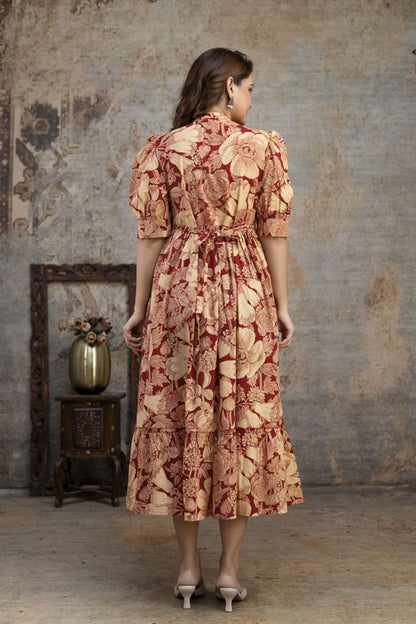 Ayunaa Cotton long style feeding gown