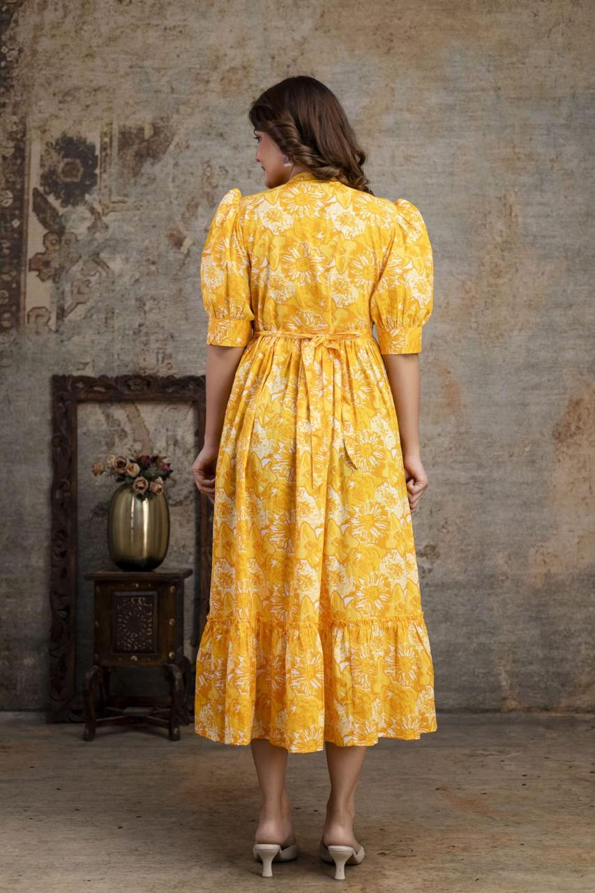 Ayunaa Cotton long style feeding gown