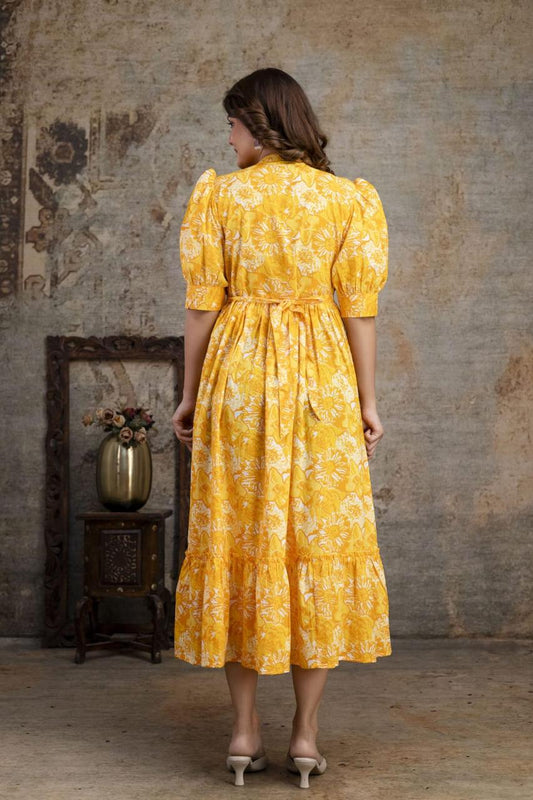 Ayunaa Cotton long style feeding gown