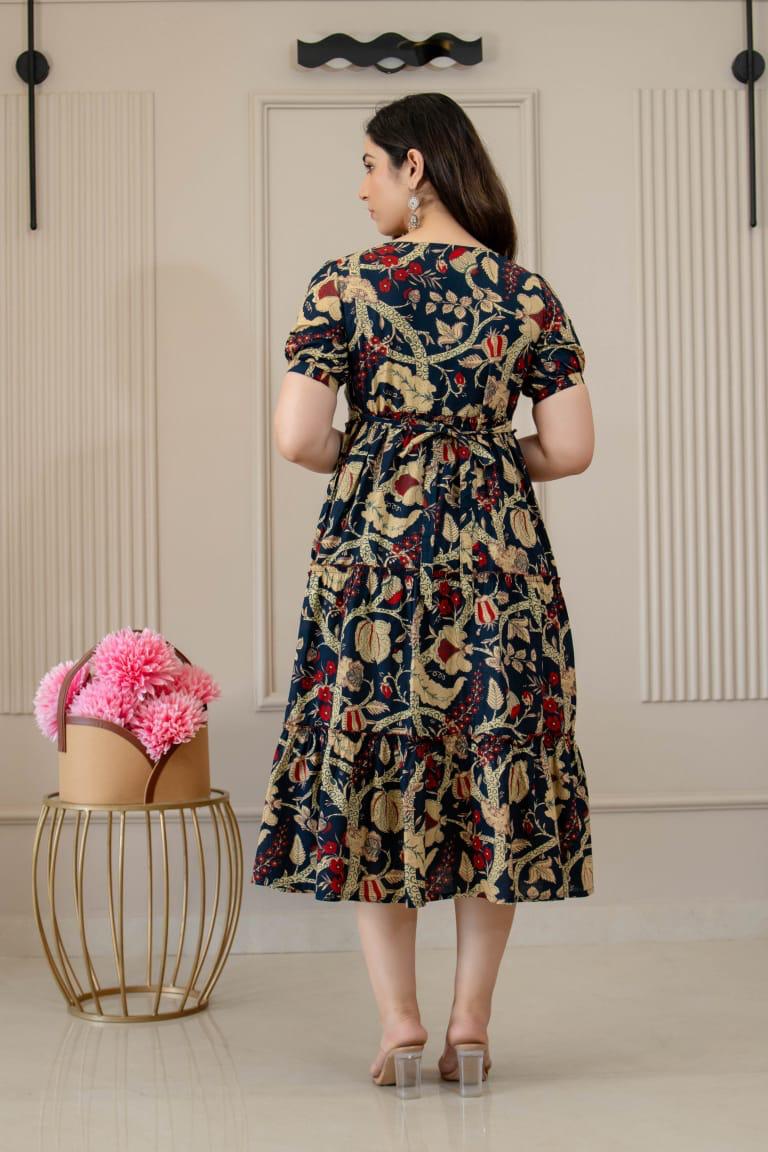 Ayunaa Cotton long style feeding gown
