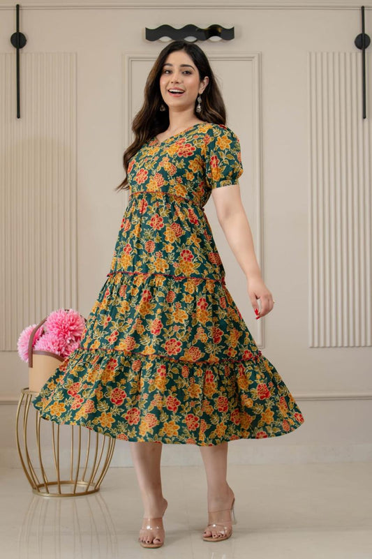 Ayunaa Cotton long style feeding gown