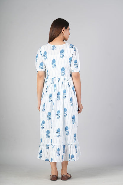 Ayunaa Cotton long style feeding gown