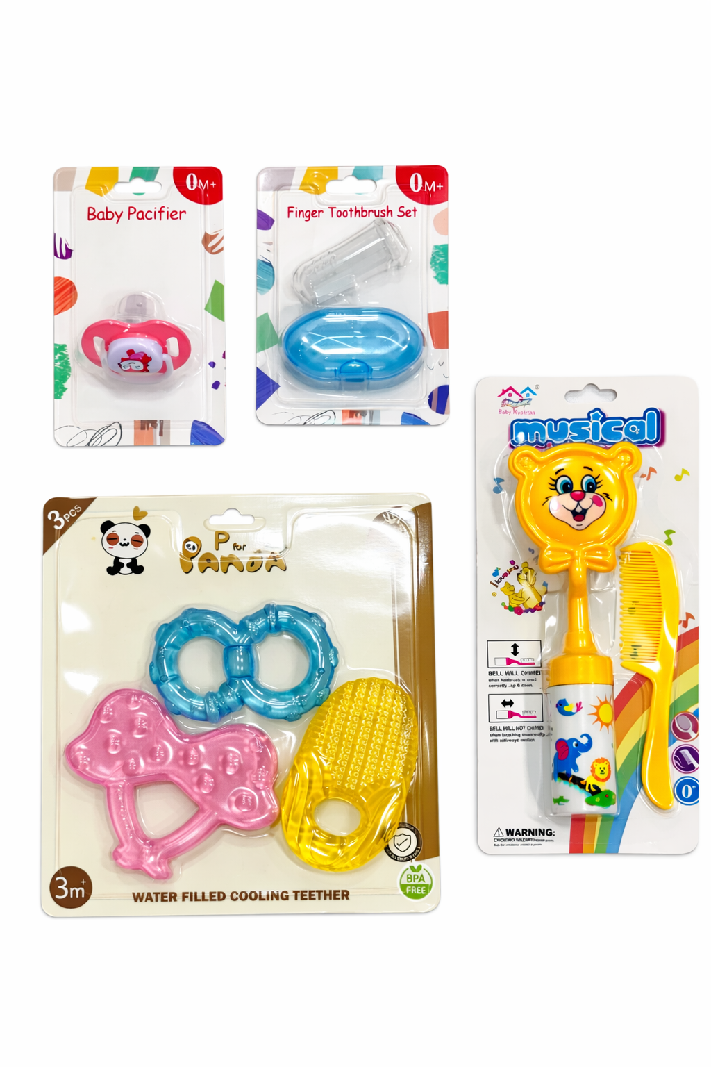 Baby Care Must-Haves ✨ Finger Brush | Water Teether | Baby Pacifier | Musical Hair Comb