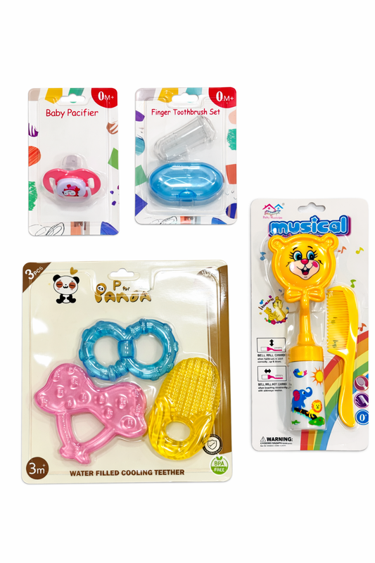 Baby Care Must-Haves ✨ Finger Brush | Water Teether | Baby Pacifier | Musical Hair Comb