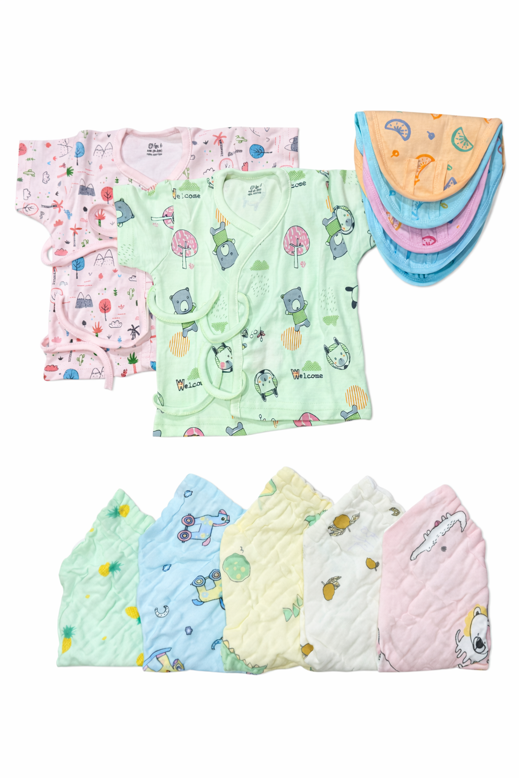 Newborn Comfort Starter Kit cotton (19 pcs)