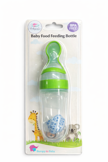 Silicone Baby Food Feeder with spoon– BPA-Free & Safe