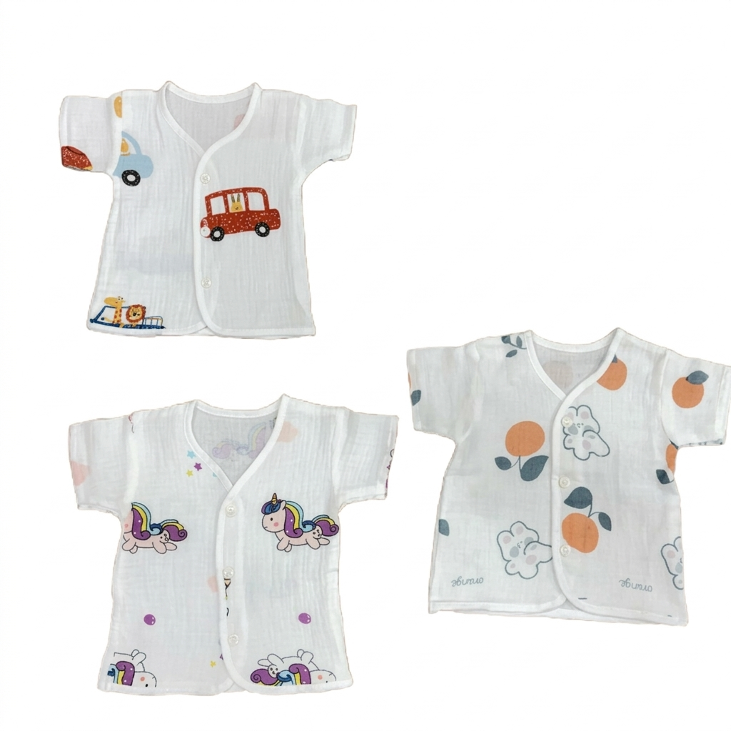 36 item Basic Plus New Born kit Muslin Cotton : Rainbow