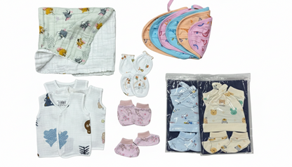 All-in-One Newborn Clothing Pack Muslin – 35 Essentials