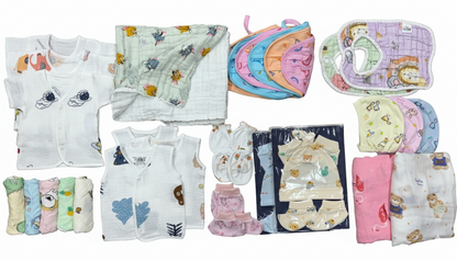 All-in-One Newborn Clothing Pack Muslin – 35 Essentials