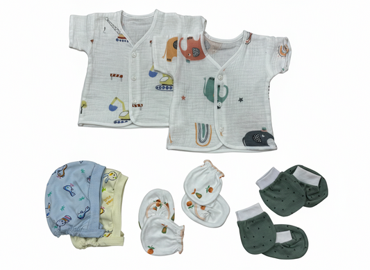Newborn Comfort Starter Muslin Kit (19 pcs)