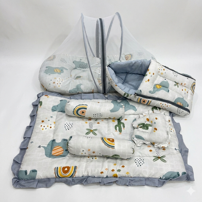 36 items Basic Plus New Born kit Hosiery Cotton Elephant