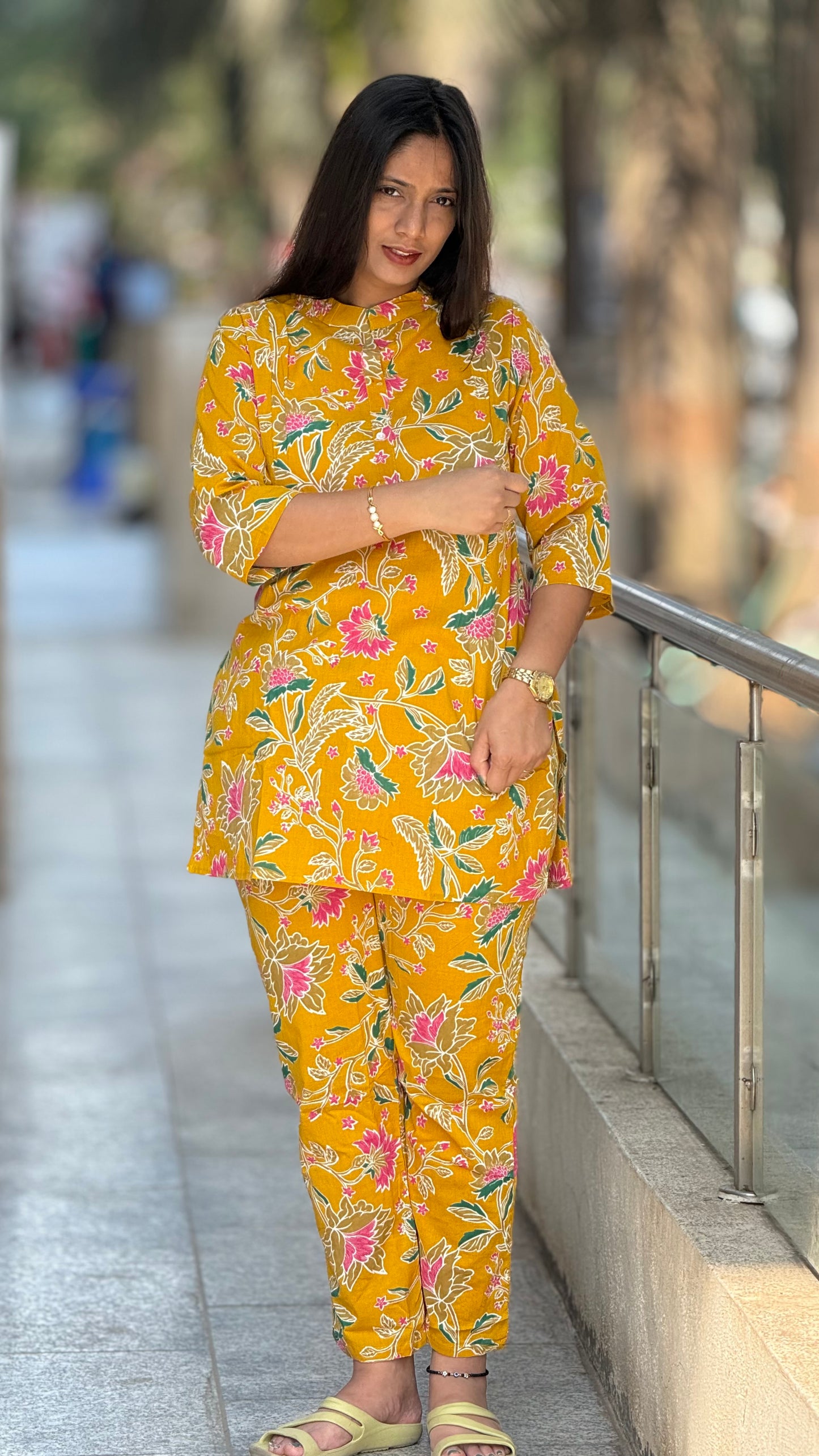 Maternity & Feeding Co-ord Set with easy feeding chains