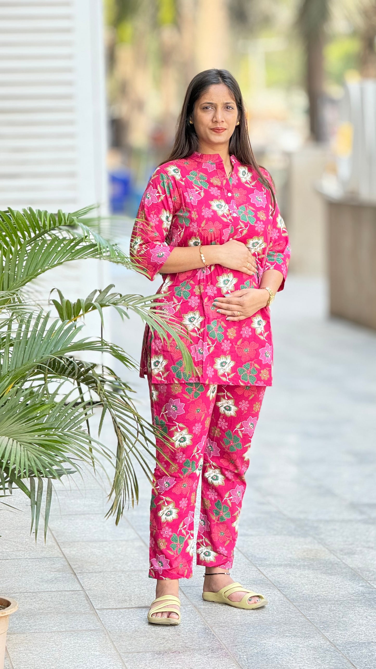Maternity & Feeding Co-ord Set with easy feeding chains