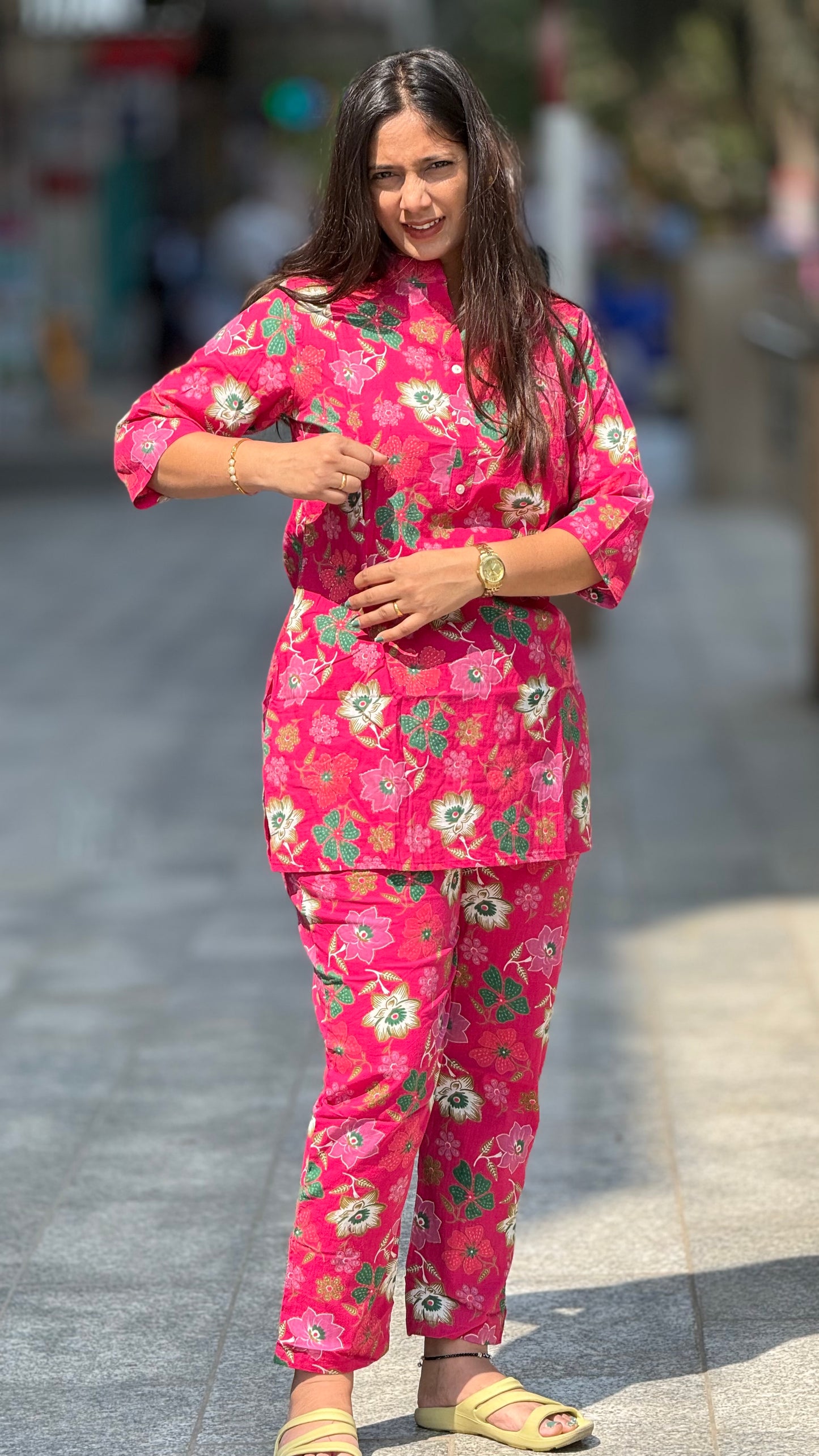 Maternity & Feeding Co-ord Set with easy feeding chains