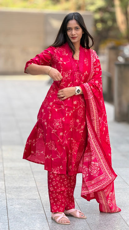 Elegant Cotton Silk Feeding Maternity Kurta set ✨