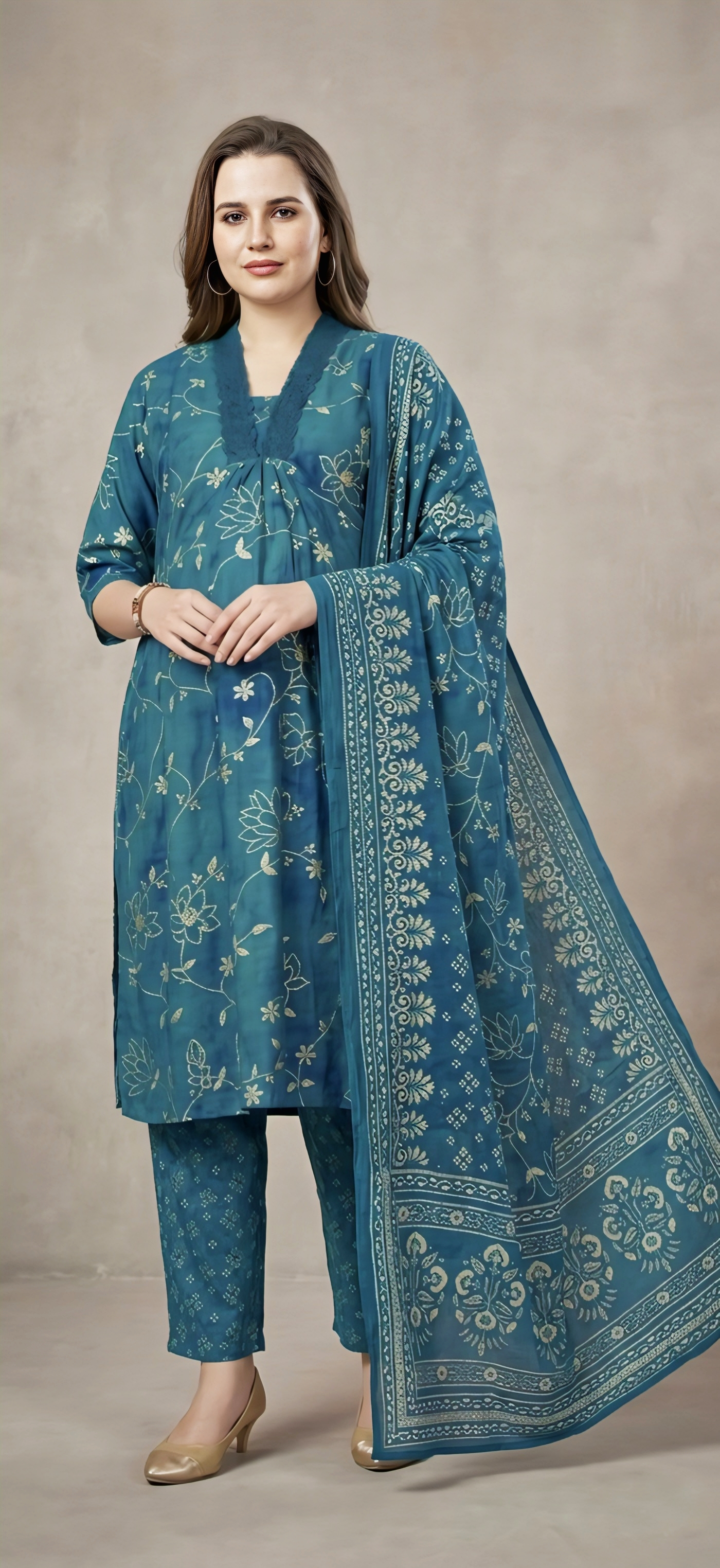 Elegant Cotton Silk Feeding Maternity Kurta set ✨