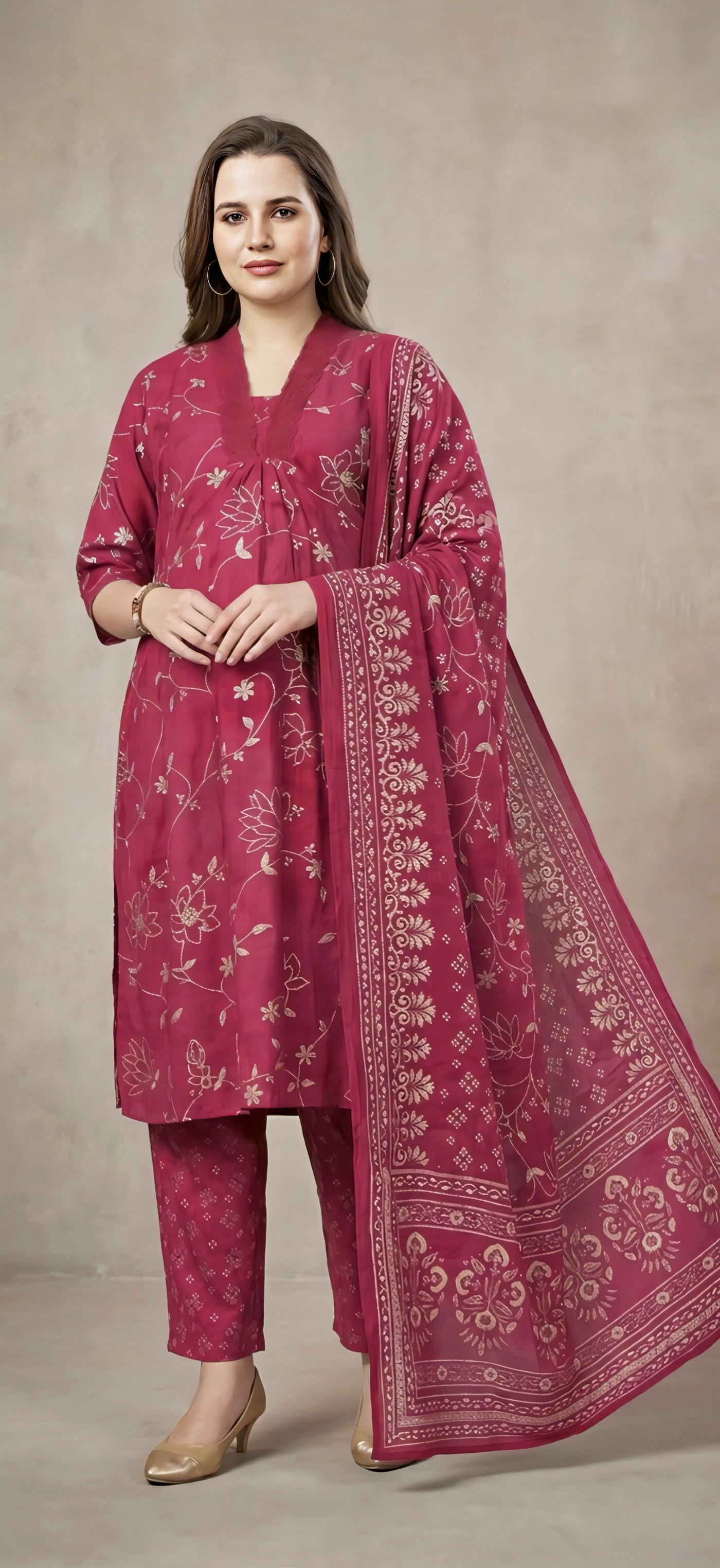 Elegant Cotton Silk Feeding Maternity Kurta set ✨