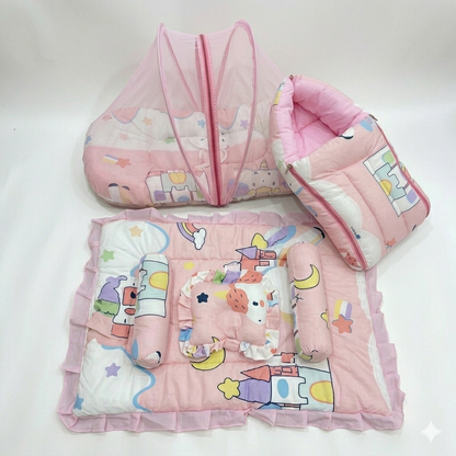 71 Items Premium Muslin New Born Kit - Rainbow