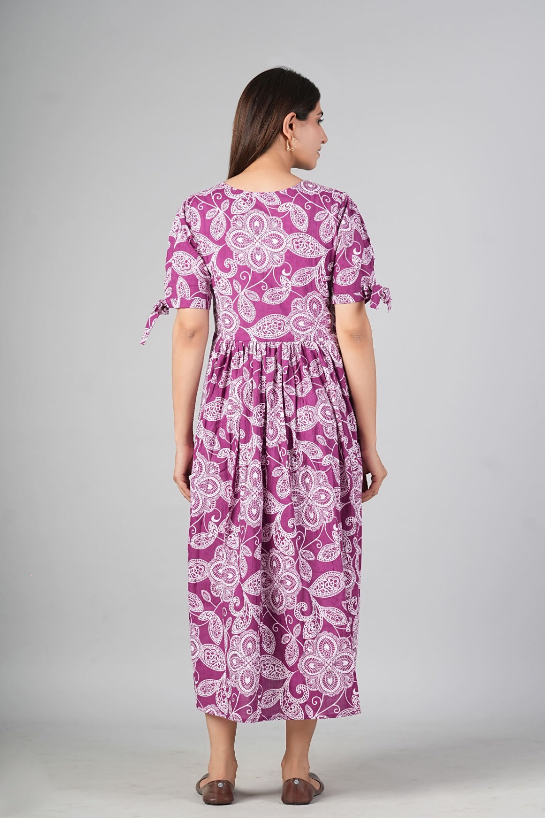 Ayunaa Cotton long style feeding gown