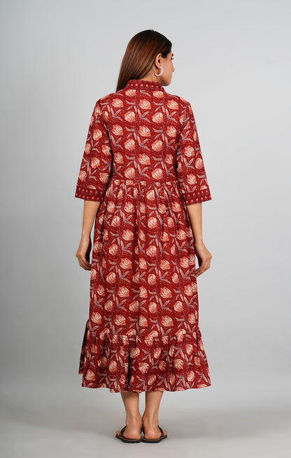Ayunaa Cotton long style feeding gown