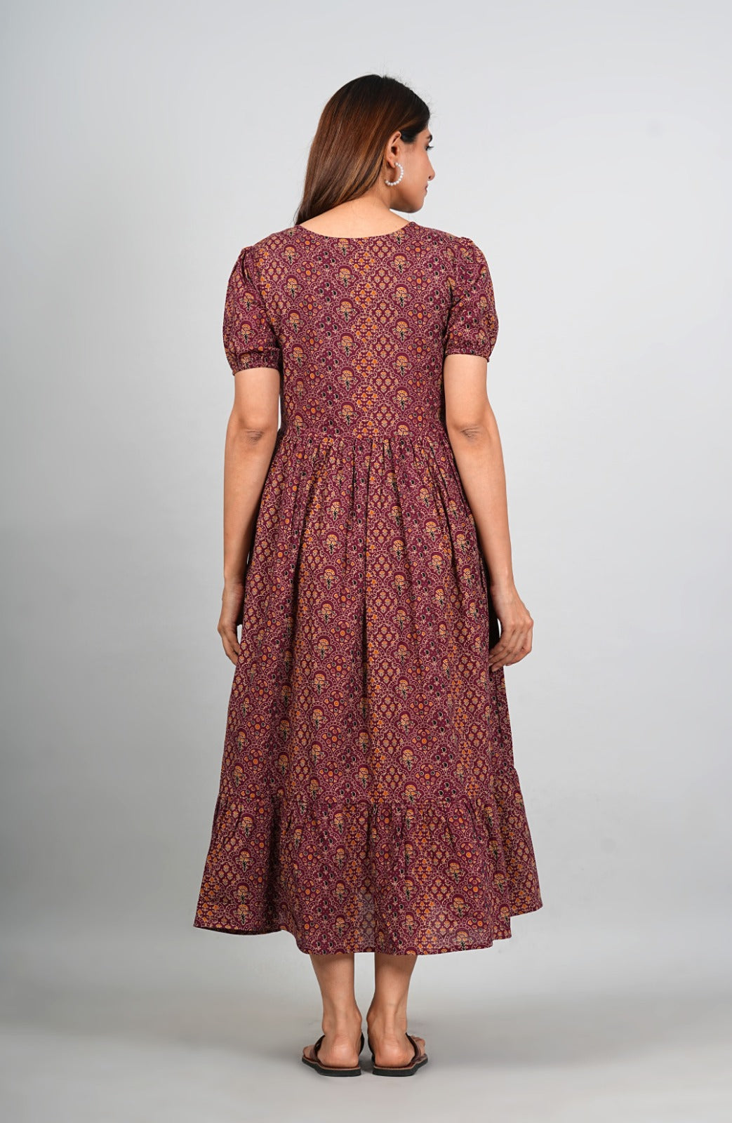 Ayunaa Cotton long style feeding gown