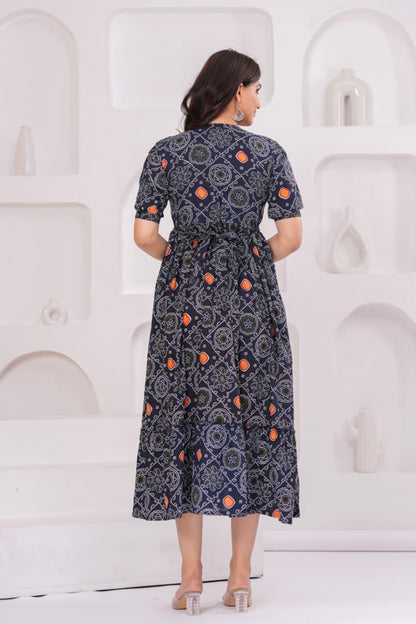 Ayunaa Cotton long style feeding gown