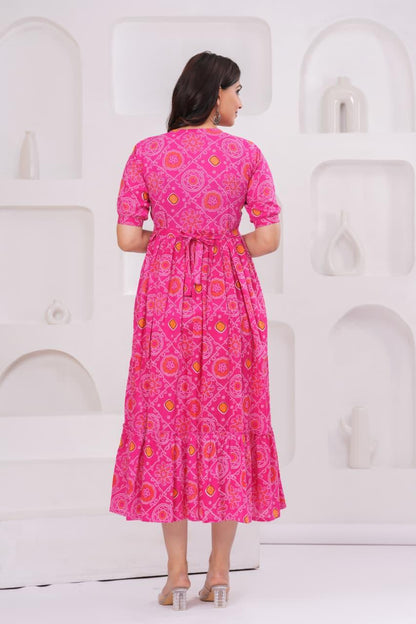 Ayunaa Cotton long style feeding gown