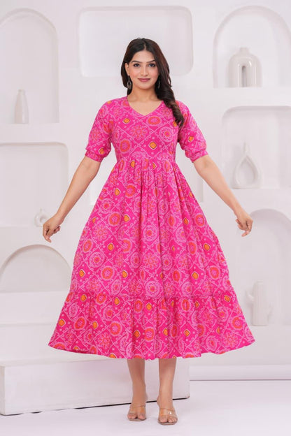 Ayunaa Cotton long style feeding gown
