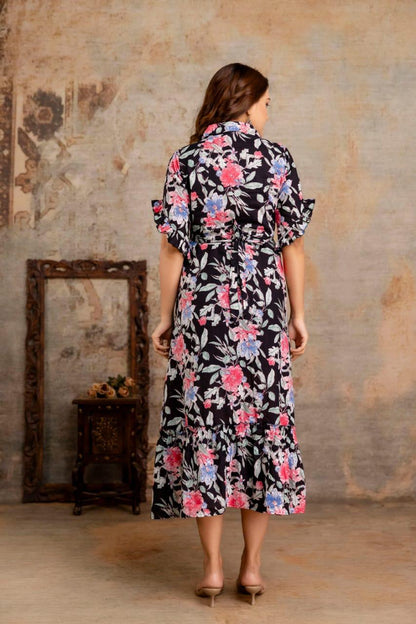 Ayunaa Cotton long style feeding gown