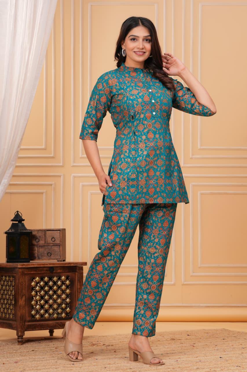 Maternity & Feeding Co-ord Set with easy feeding chains