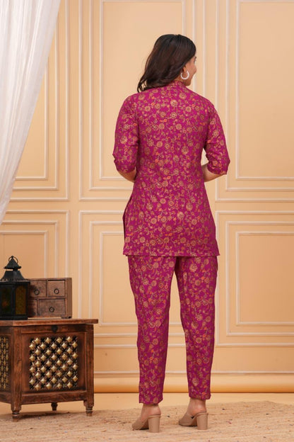 Maternity & Feeding Co-ord Set with easy feeding chains