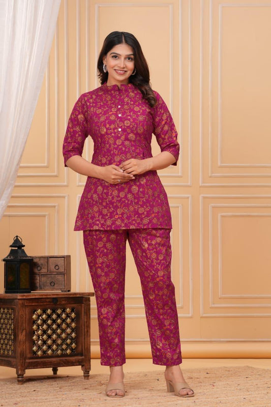 Maternity & Feeding Co-ord Set with easy feeding chains