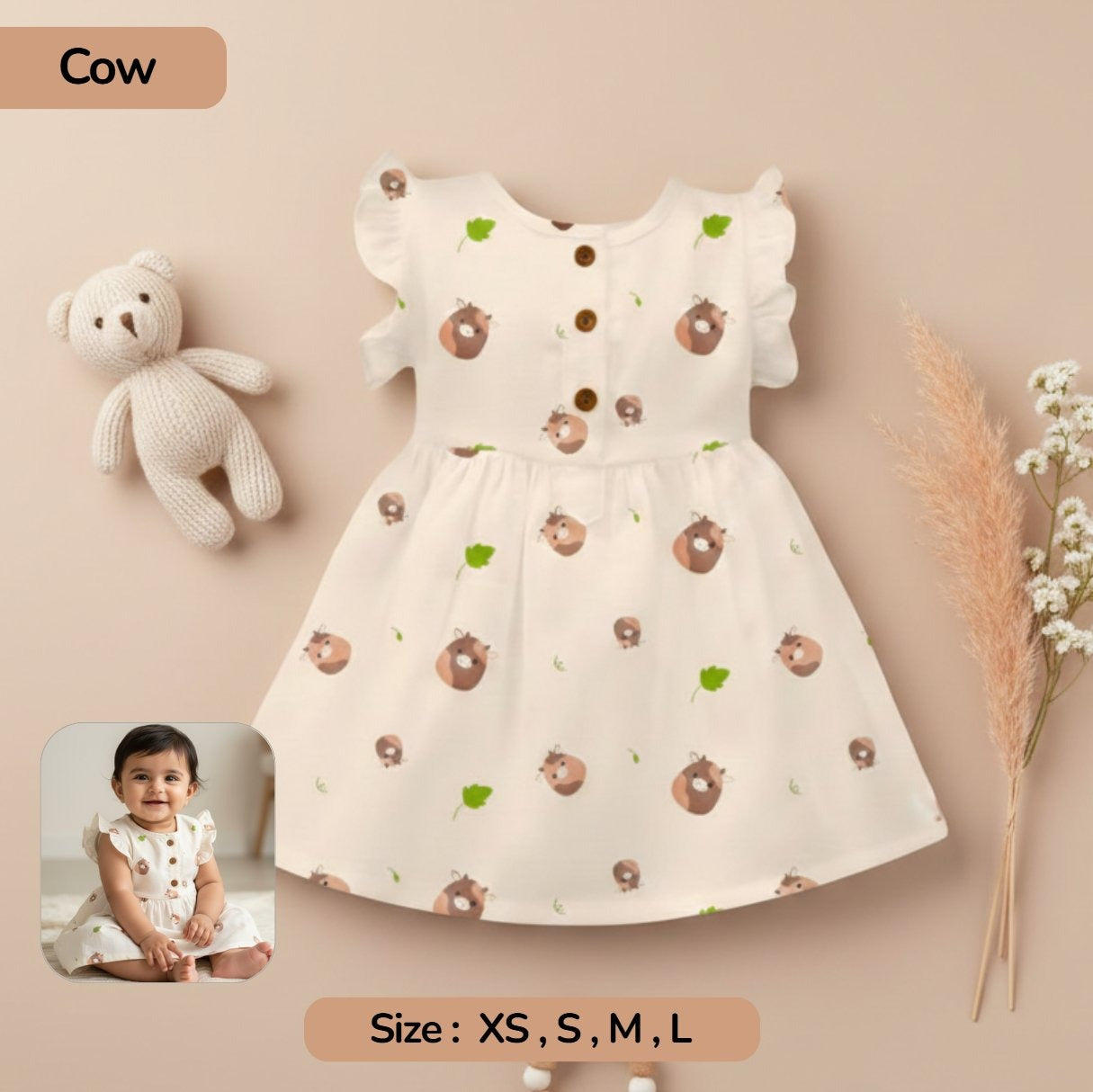 Pack of 2 Summer Muslin Frock