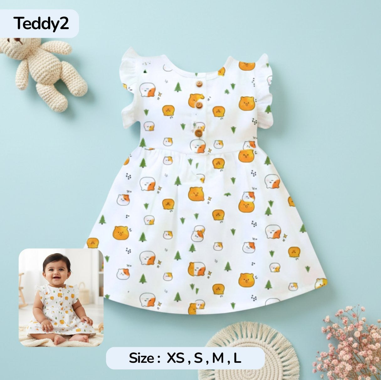 Pack of 2 Summer Muslin Frock
