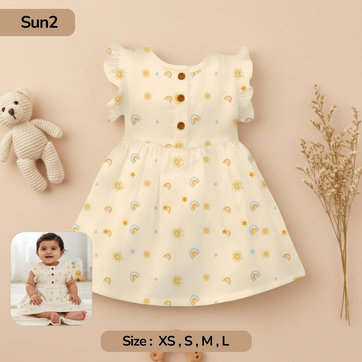 Pack of 2 Summer Muslin Frock
